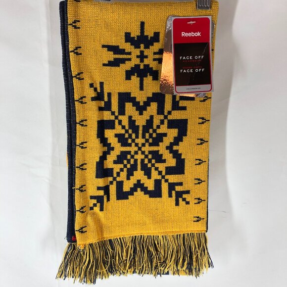 Reebok Other - Reebok Face Off Nashville Predators Blue Gold Scarf NWT 8" X 62"